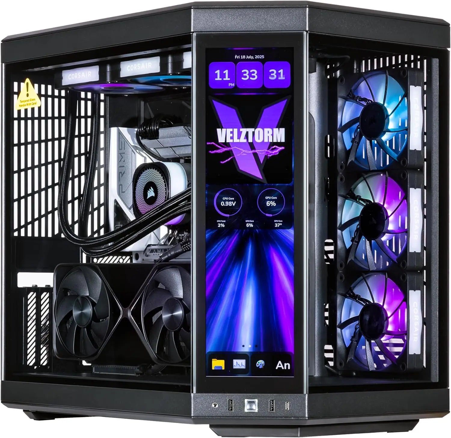 Rtx 5080 16Gb - PC Gamer de Mesa Velztorm LCD