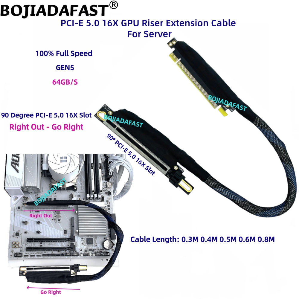 Cabo Extensor Riser de Placa G - Pcie 5.0 Gpu Riser Cable avaliação e preço