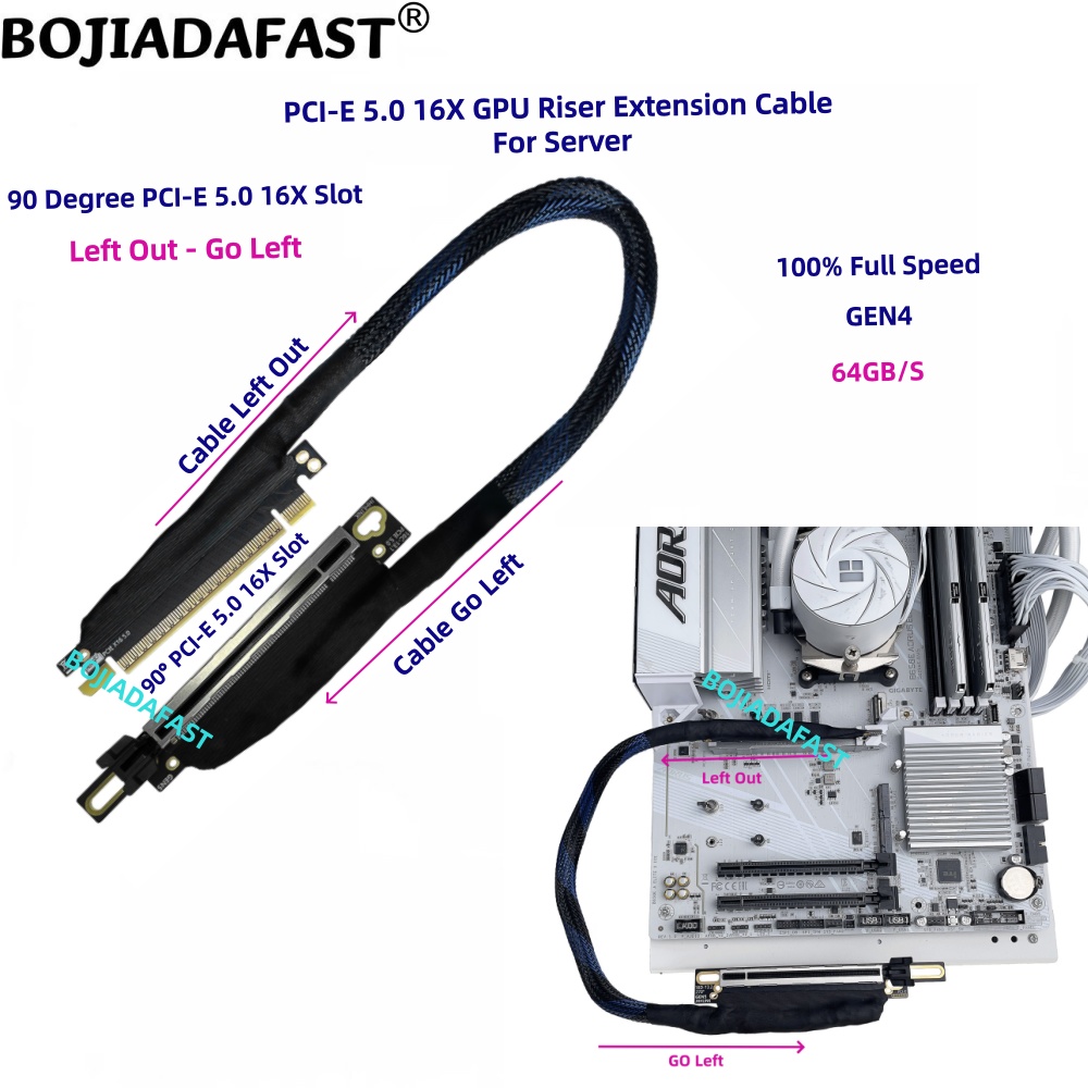 Cabo Extensor Riser de Placa G - Pcie 5.0 Gpu Riser Cable avaliação e preço